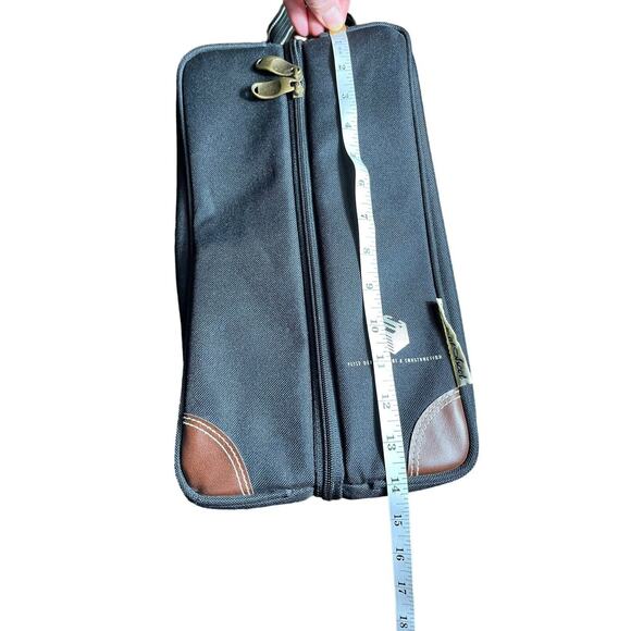 Picnic at Ascot Insulated Zip‎ Canvas Wine Carrier Tote Travel Sling Bag Black - Picture 7 of 8